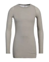 Rick Owens Man T-shirt White Size S Viscose, Silk In Grey