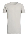 Rick Owens Man T-shirt Grey Size Xl Cotton In Gray