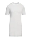 Rick Owens Man T-shirt Ivory Size Xs Viscose, Silk In White