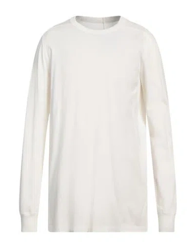 Rick Owens Man T-shirt Ivory Size Xxl Cotton In White