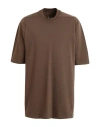 Rick Owens Man T-shirt Khaki Size L Cotton In Sand