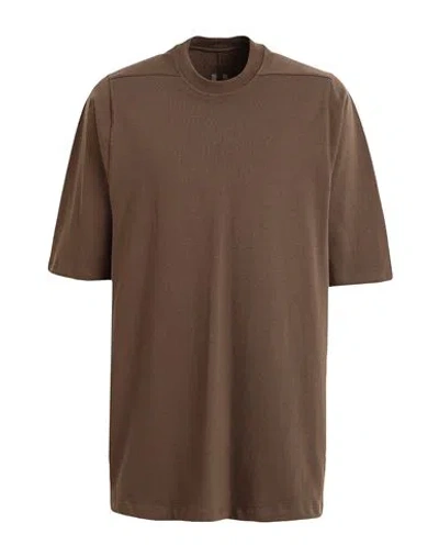 Rick Owens Man T-shirt Khaki Size L Cotton In Sand