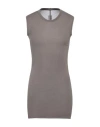 Rick Owens Man T-shirt Lead Size S Viscose, Silk In Grey