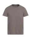Rick Owens Man T-shirt Lead Size S Cotton In Grey