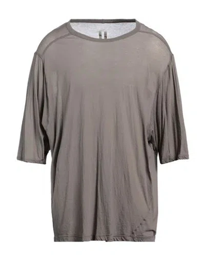 Rick Owens Man T-shirt Lead Size S Cotton In Grey