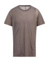 Rick Owens Man T-shirt Lead Size Xl Cotton In Grey