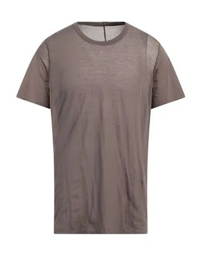 Rick Owens Man T-shirt Lead Size Xl Cotton In Grey