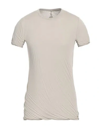 Rick Owens Man T-shirt Light Grey Size M Cotton In Grey