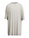 Rick Owens Man T-shirt Light Grey Size M Cupro, Elastane
