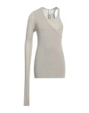 Rick Owens Man T-shirt Light Grey Size M Viscose, Silk