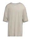 Rick Owens Man T-shirt Light Grey Size S Cotton