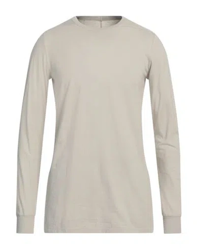 Rick Owens Man T-shirt Light Grey Size S Cotton In Grey