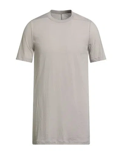 Rick Owens Man T-shirt Light Grey Size S Cotton, Cashmere In Gray