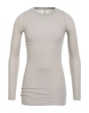 Rick Owens Man T-shirt Light Grey Size S Cotton, Cashmere In Gray