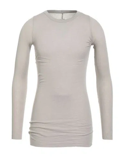 Rick Owens Man T-shirt Light Grey Size S Cotton, Cashmere In Gray