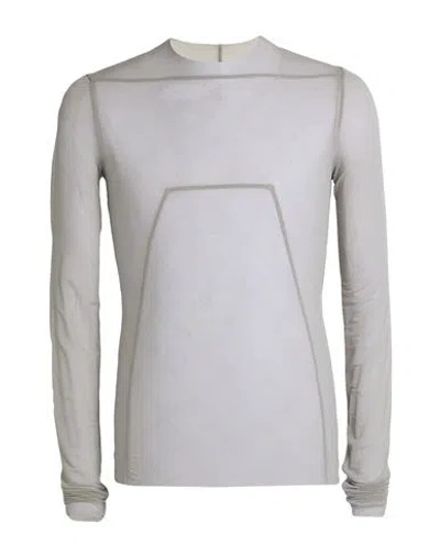 Rick Owens Man T-shirt Light Grey Size S Cupro, Elastane