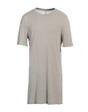 Rick Owens Man T-shirt Light Grey Size Xs Viscose, Silk