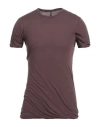 Rick Owens Man T-shirt Mauve Size S Cotton In Purple