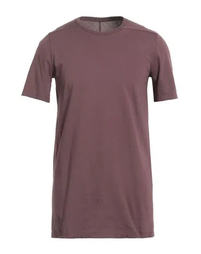 Rick Owens Man T-shirt Mauve Size S Cotton In Purple