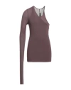 Rick Owens Man T-shirt Mauve Size S Viscose, Silk In Purple