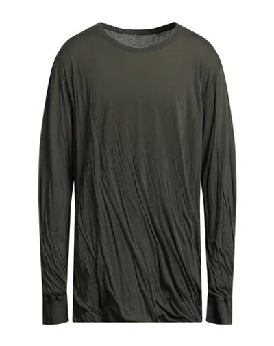 Rick Owens Man T-shirt Military Green Size Onesize Cotton