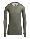 Rick Owens Man T-shirt Military Green Size S Cotton In Gray