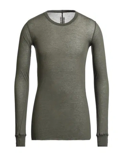 Rick Owens Man T-shirt Military Green Size S Cotton In Gray