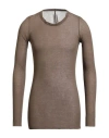 Rick Owens Man T-shirt Military Green Size S Cotton In Brown