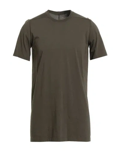 Rick Owens Man T-shirt Military Green Size S Cotton In Brown