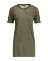 Rick Owens Man T-shirt Military Green Size S Cotton In Green