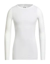 Rick Owens Man T-shirt Off White Size S Viscose, Silk