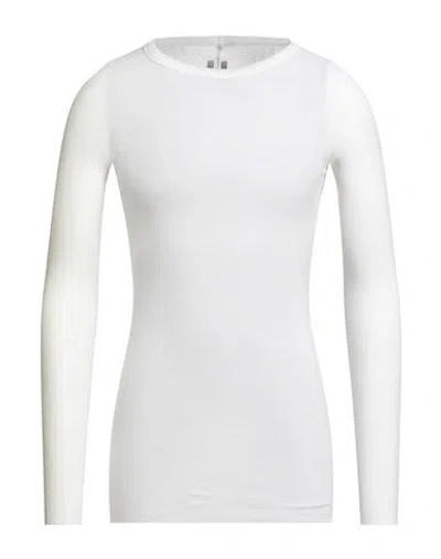 Rick Owens Man T-shirt Off White Size S Viscose, Silk
