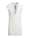 Rick Owens Man T-shirt Off White Size Xxl Cotton In White