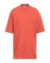 Rick Owens Man T-shirt Orange Size L Cotton