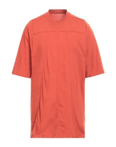 Rick Owens Man T-shirt Orange Size L Cotton