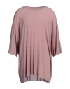 Rick Owens Man T-shirt Antique Rose Size S Cupro, Elastane In Pink