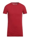 Rick Owens Man T-shirt Red Size S Cotton In Red