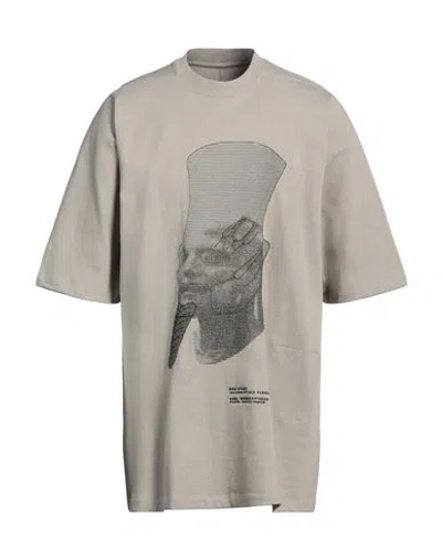 Rick Owens Man T-shirt Sand Size L Cotton In Beige