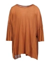 Rick Owens Man T-shirt Tan Size Onesize Cotton In Brown