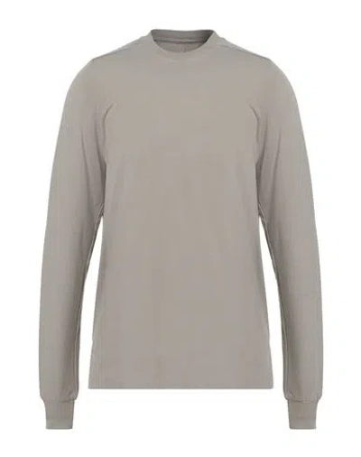 Rick Owens Man T-shirt Taupe Size S Cotton In Gray