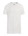Rick Owens Crew Neck Plain Design Short Sleeves In White