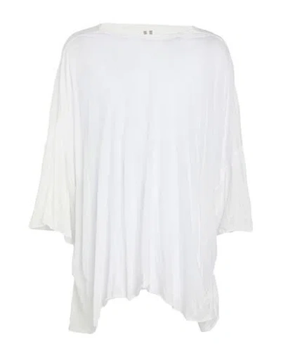 Rick Owens Man T-shirt White Size Onesize Cotton In White