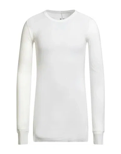 Rick Owens Man T-shirt White Size S Viscose, Silk