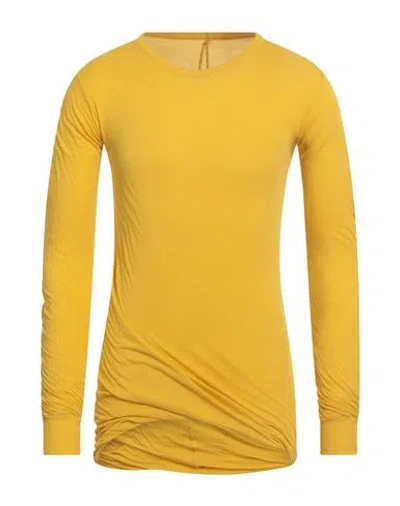Rick Owens Man T-shirt Yellow Size L Cotton