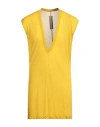 Rick Owens Yellow Porterville Deep V T-shirt In Yellow