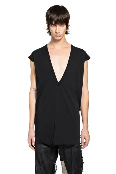 Rick Owens Man  T-shirts & Tank Tops In Black