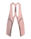 Rick Owens Man Tailored Vest Antique Rose Size 38 Cow Leather, Calfskin In Pink