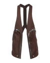 Rick Owens Man Tailored Vest Brown Size 38 Cotton, Elastane In Brown