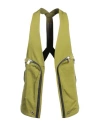 Rick Owens Man Tailored Vest Green Size 40 Cotton, Elastane
