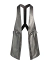 Rick Owens Man Tailored Vest Grey Size 42 Lambskin In Grey
